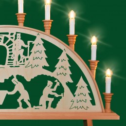 Detail Schwibbogen Bergwerk, 67 cm