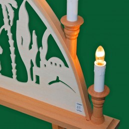 Detail Schwibbogen Krippe mit Stern, 67 cm