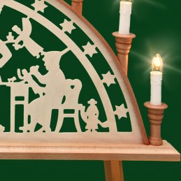 Detail Schwibbogen Johann-Georgen-Städter mit Sternleiste, 67 cm