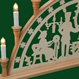 Detail Schwibbogen Johann-Georgen-Städter mit Sternleiste, 67 cm