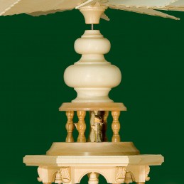 Detail Kurrende für Pyramiden mit geschnitzten Zierelementen