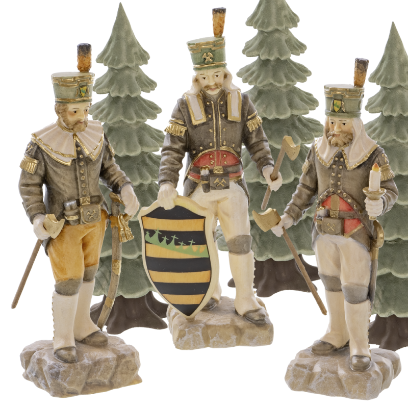 Bergmänner Figuren für 4-stöckige Pyramide