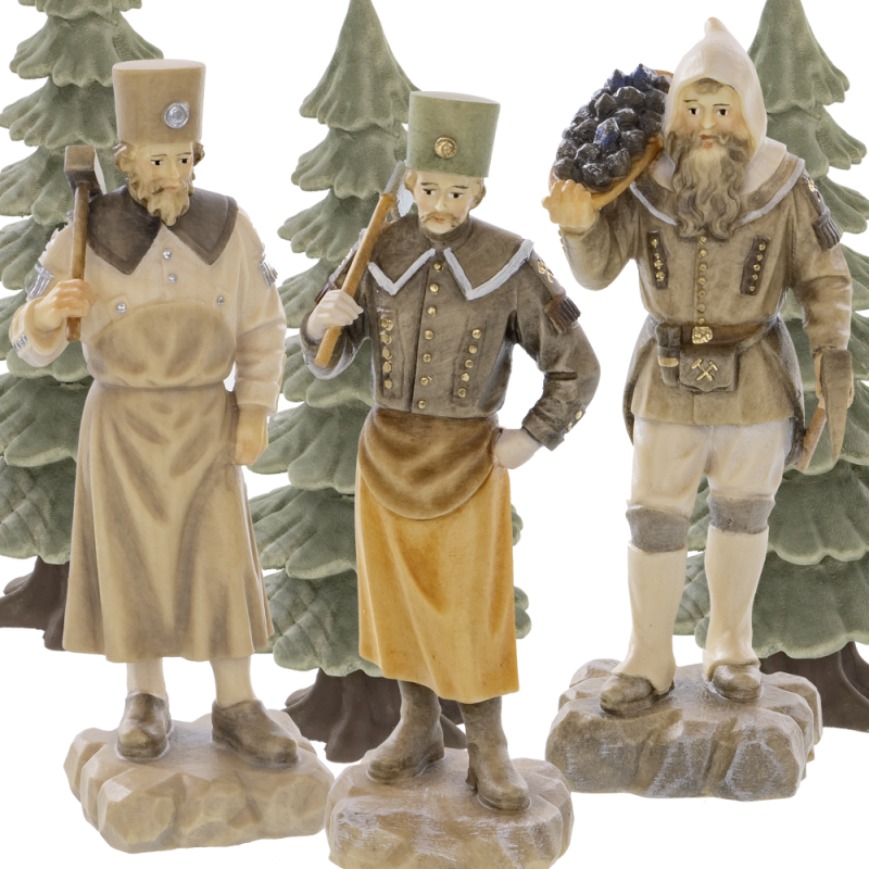 Bergmänner Figuren für 3-stöckige Pyramide