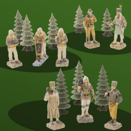 Bergmänner Figuren für 3-stöckige Pyramide