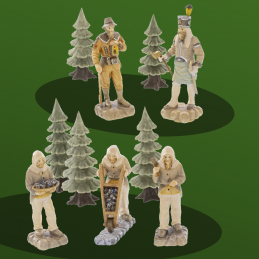 Bergmänner Figuren für 2-stöckige Pyramide